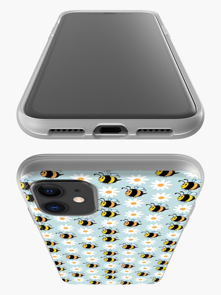 Alternate view of Chubby Bees With Daisies iPhone Case & Cover
