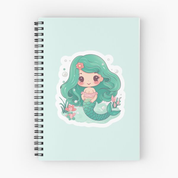Item preview, Turquoise Kawaii Mermaid designed and sold by FrshPaprieStdio.
