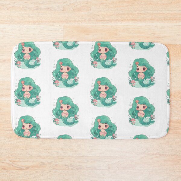 Item preview, Turquoise Kawaii Mermaid designed and sold by FrshPaprieStdio.