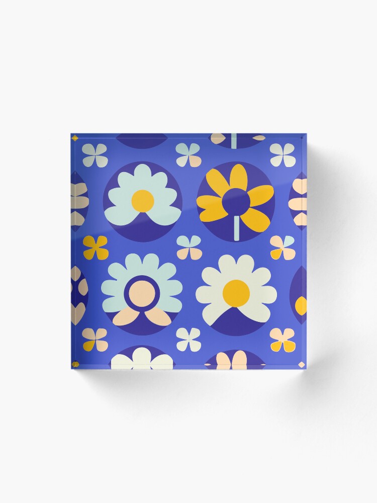 Thumbnail 1 of 5, Acrylic Block, Floral pattern designed and sold by timegraf.