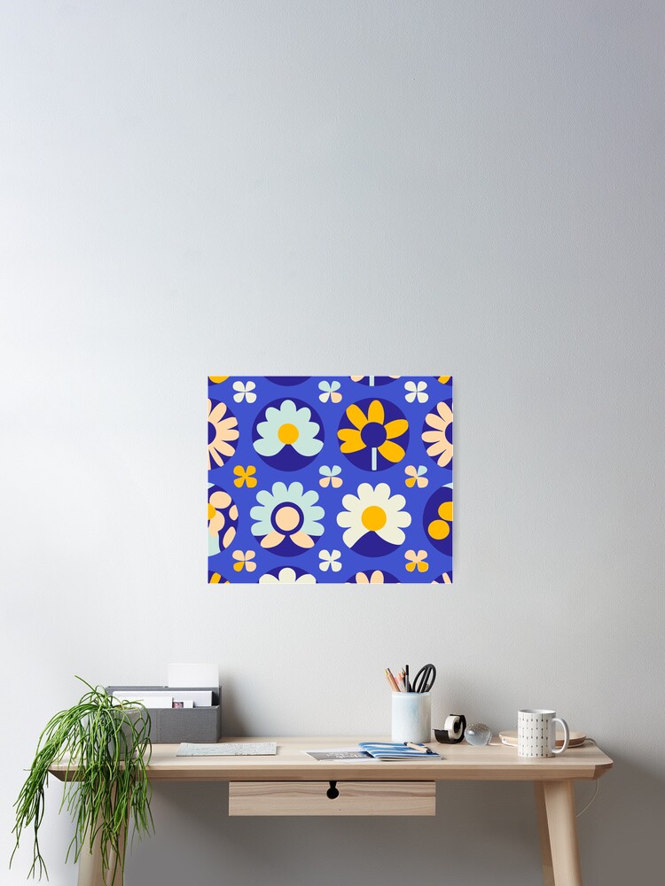 Thumbnail 2 of 3, Poster, Floral pattern designed and sold by timegraf.
