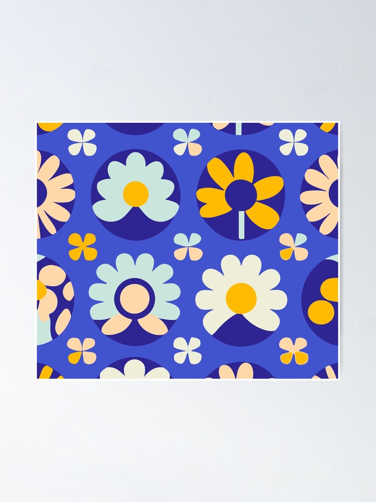 Thumbnail 1 of 3, Poster, Floral pattern designed and sold by timegraf.