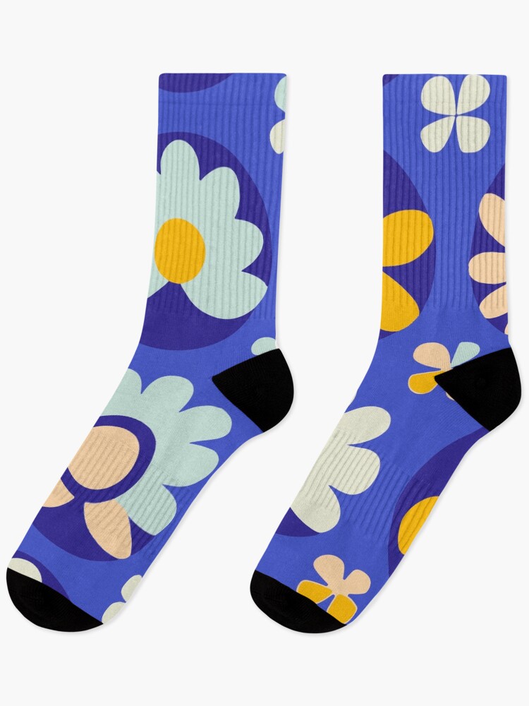 Thumbnail 1 of 5, Socks, Floral pattern designed and sold by timegraf.