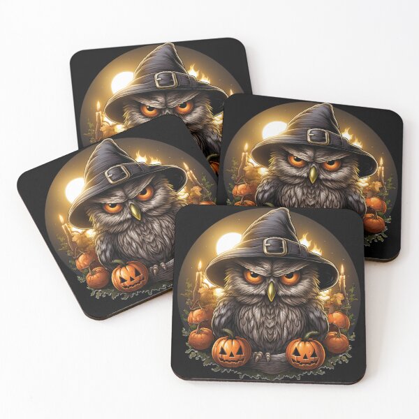 Item preview, Spooky Owl - Pumpkin Incantations designed and sold by LollingLlamaLab.