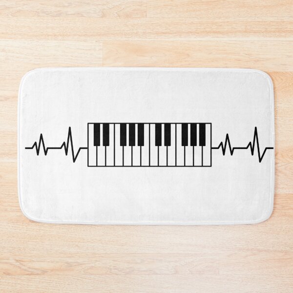 Item preview, Piano keyboard heartbeat designed and sold by Inspirationmotivation.