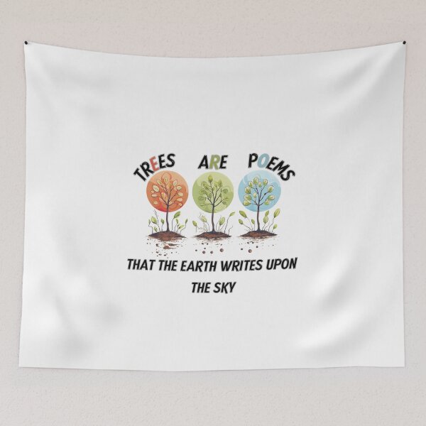 Item preview, Colorful Trees and Poetry - Whimsical Design designed and sold by alaa-mously.