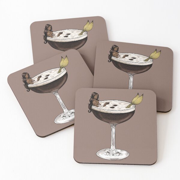 Item preview, Espresso Martini Cocktail Mermaid designed and sold by Elizabeth Weglein.