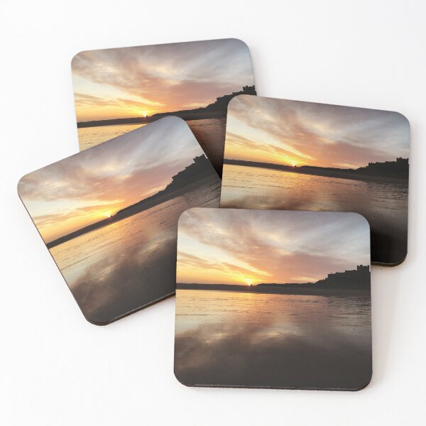 Item preview, Bamburgh beach sunrise in winter  designed and sold by Kilvingtonp.