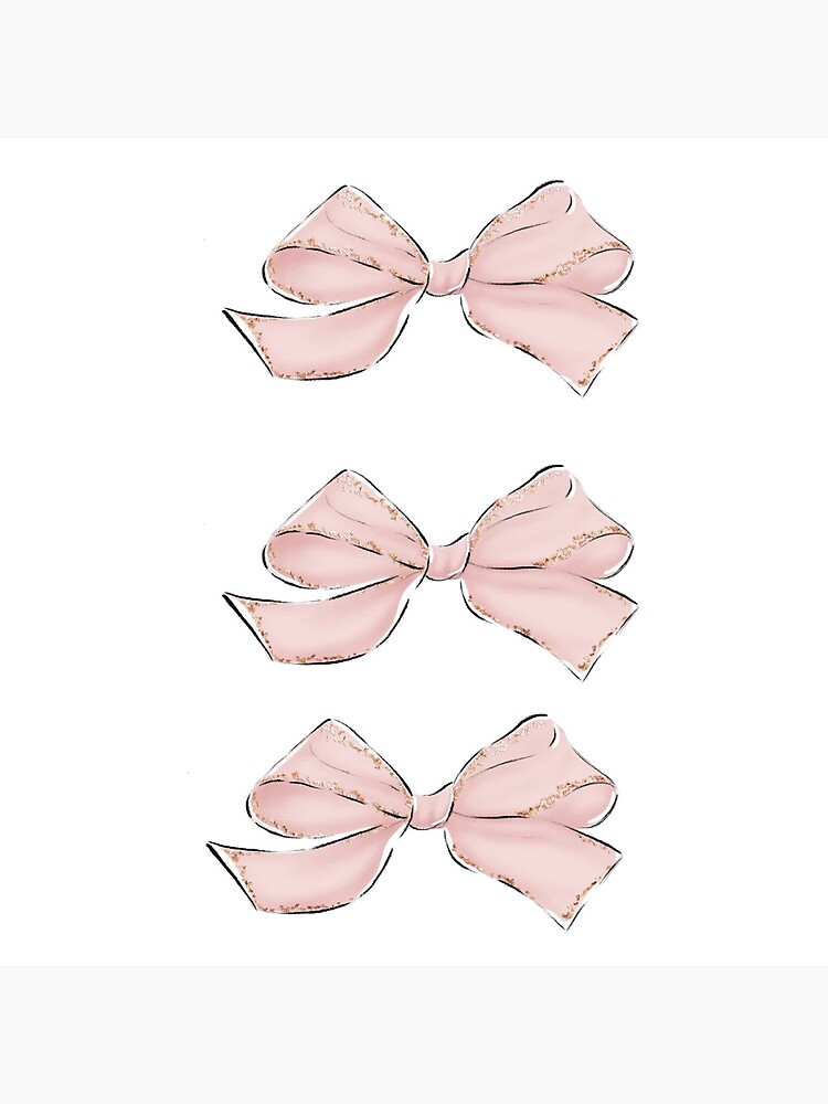 Coquette balletcore ribbon bow | Sticker