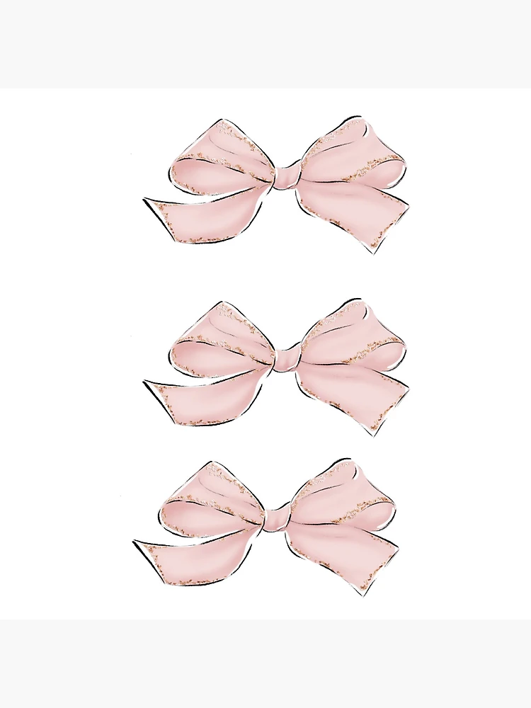 Coquette ribbon bows | Photographic Print