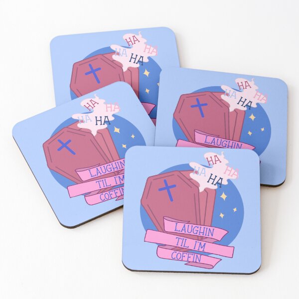 Item preview, Laughin til I’m Coffin. designed and sold by CuteNcreepyuk.
