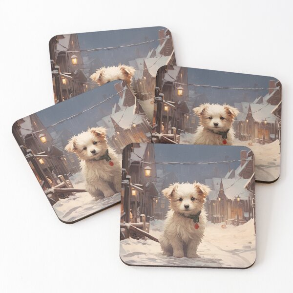 Item preview, little stray puppy lonely in winter designed and sold by WallyPink.