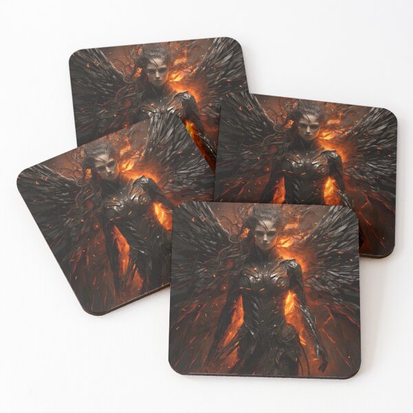 Item preview, Fallen Angel Rising from the Flames designed and sold by soulofalion.