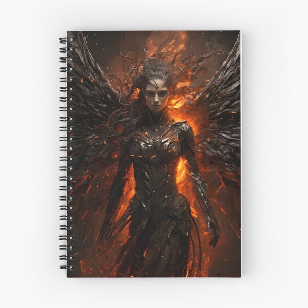 Item preview, Fallen Angel Rising from the Flames designed and sold by soulofalion.