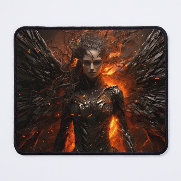 Item preview, Fallen Angel Rising from the Flames designed and sold by soulofalion.