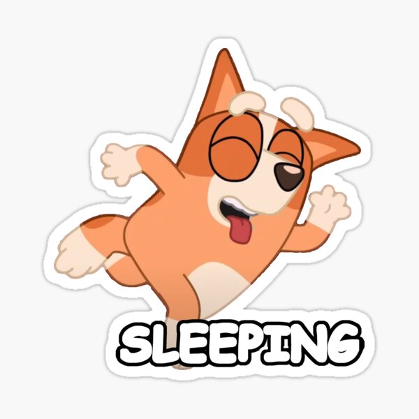 Item preview, Bingo sleeping blue dog heeler Australian cattle  designed and sold by TankandDPS.