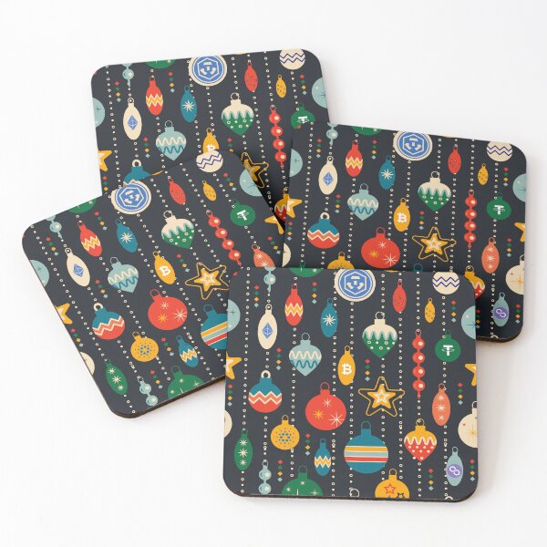 Item preview, Vintage Crypto Christmas Ornaments - Crypto Logos designed and sold by GetCryptoSwag.