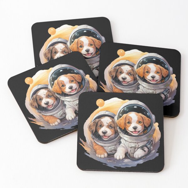 Item preview, Astronaut Hounds Exploring designed and sold by LollingLlamaLab.