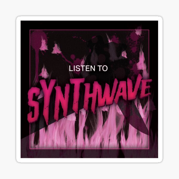 Listen to Synthwave - Neon Slasher Sticker