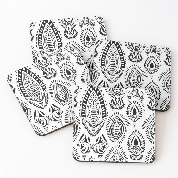 Item preview, Indian Design in Black and White designed and sold by Ebuch007.