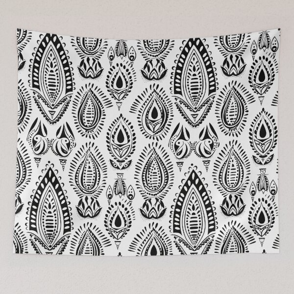 Item preview, Indian Design in Black and White designed and sold by Ebuch007.