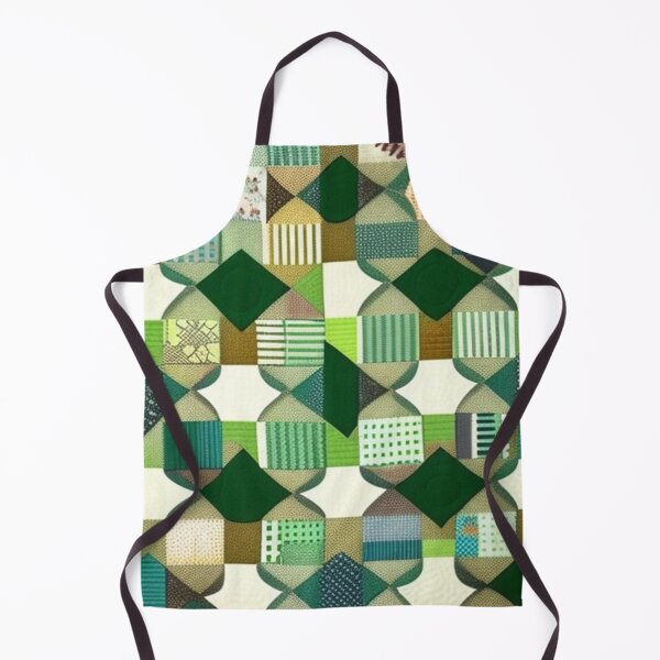Item preview, Vintage Patchwork quilt green designed and sold by Roxburylane.