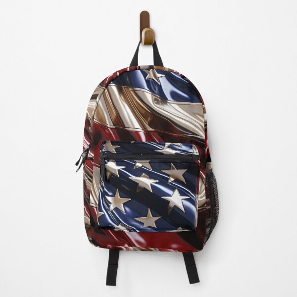 Item preview, Metallic art American flag digital print designed and sold by dcrc.