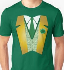 St Patrick's Day Shirt | Dressy Leprechaun Suit Tee Unisex T-Shirt