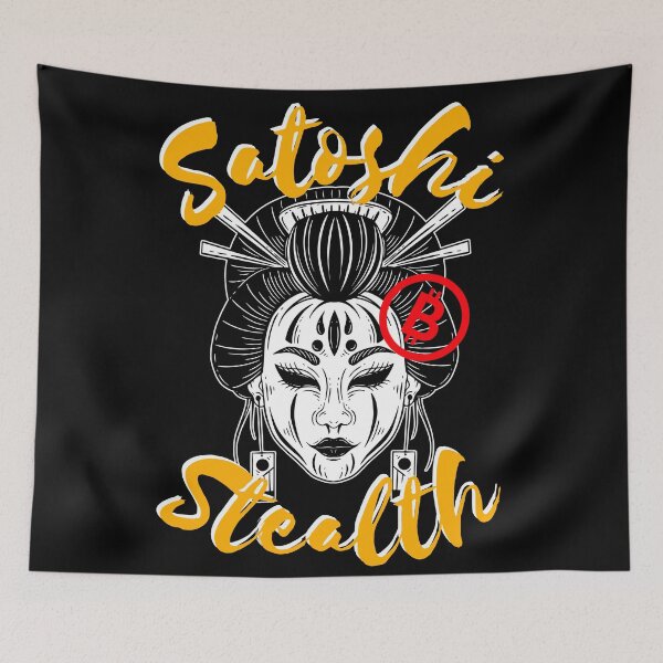 Aperçu de l'œuvre Satoshi Stealth Kunoichi - Logo Bitcoin créée et vendue par GetCryptoSwag.