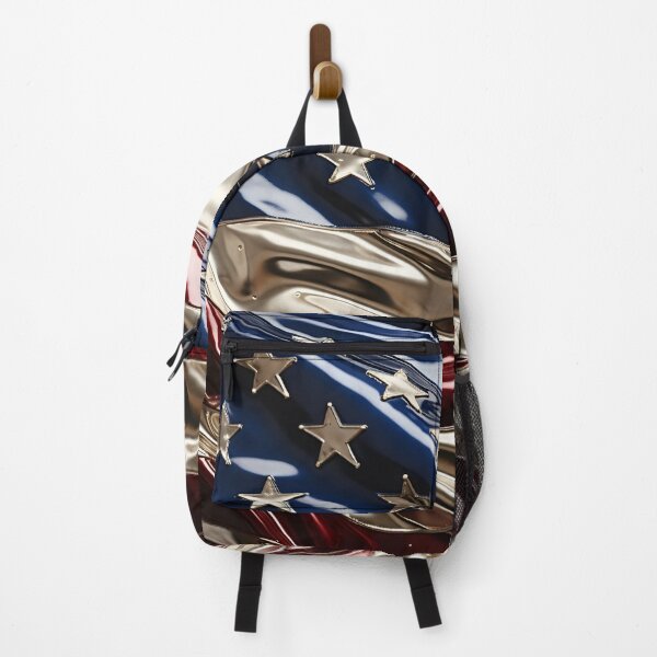 Item preview, metallic art american flag digital print designed and sold by dcrc.