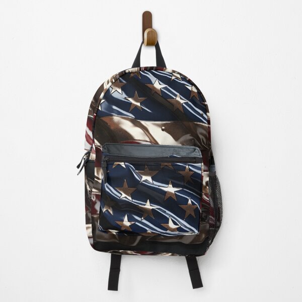 Item preview, metallic art american flag digital print designed and sold by dcrc.