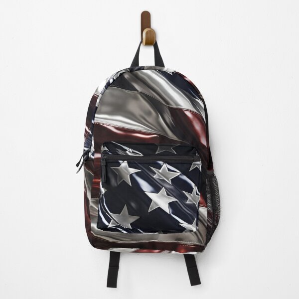 Item preview, metallic art american flag digital print designed and sold by dcrc.