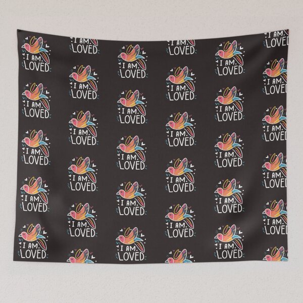 Item preview, Beautiful cute bird I am Loved   designed and sold by TeeTokDesign.