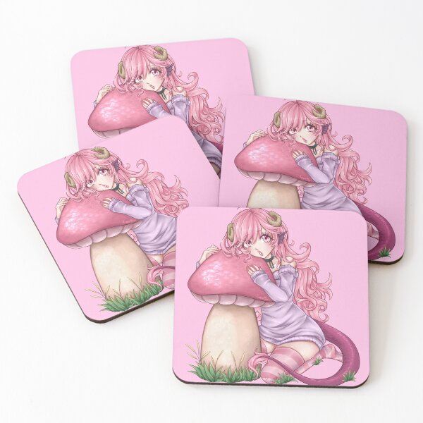 Item preview, Mushroom in pink designed and sold by azaliebun.