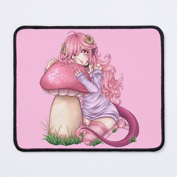 Item preview, Mushroom in pink designed and sold by azaliebun.