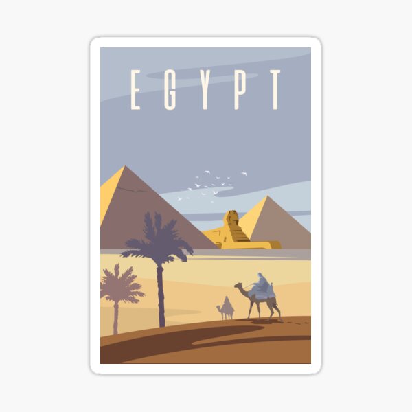 Ancient Egyptian Pyramids Sticker