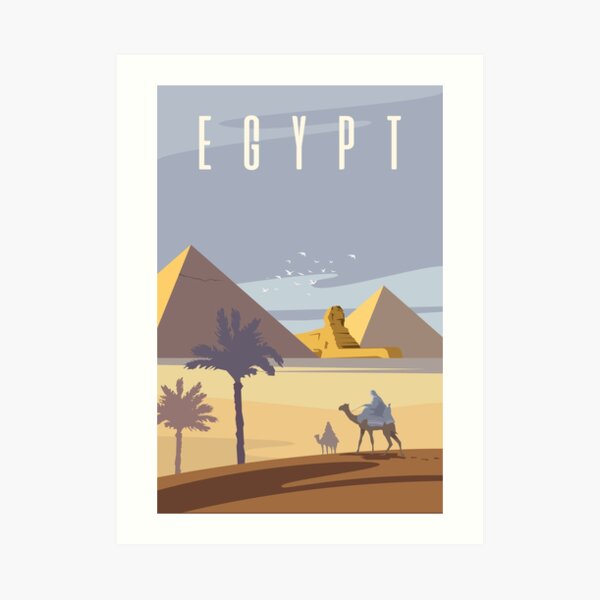 Ancient Egyptian Pyramids Art Print
