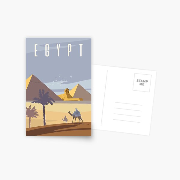 Alte ägyptische Pyramiden Postkarte