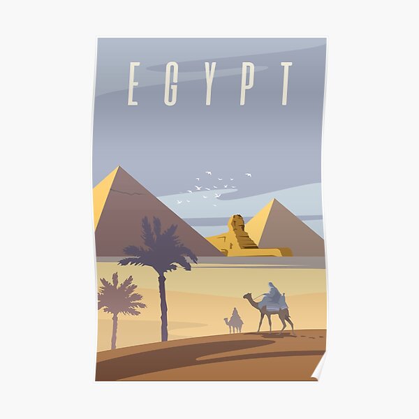 Ancient Egyptian Pyramids Poster