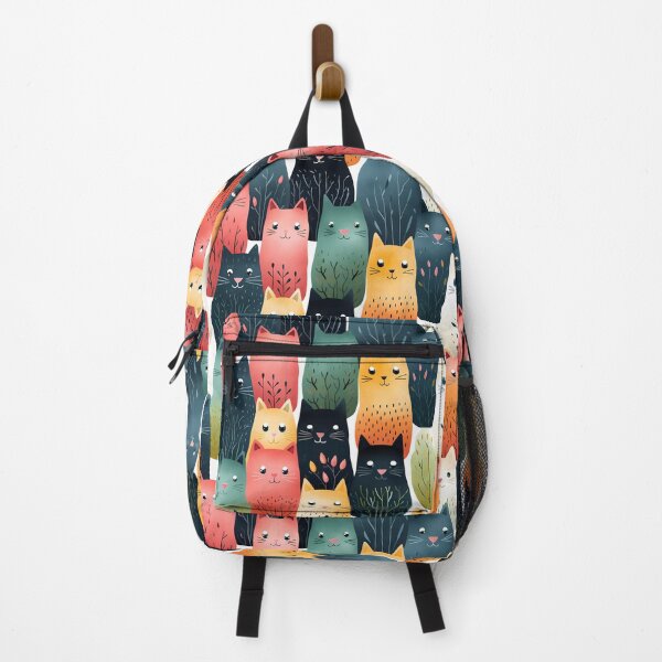 Item preview, flower pattern cat seamless patterns  designed and sold by Paint U by Krisanee.