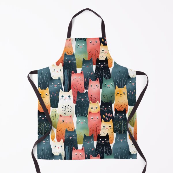 Item preview, flower pattern cat seamless patterns  designed and sold by Paint U by Krisanee.