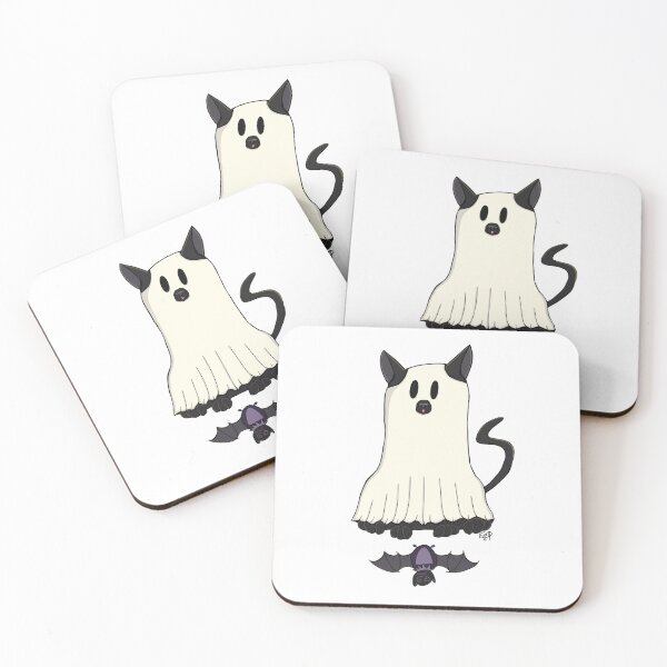 Item preview, Ghost Cat Comes Bearing Gifts For You! designed and sold by kindaavidartist.