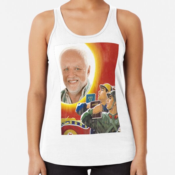 North Korean Harold Racerback Tank Top