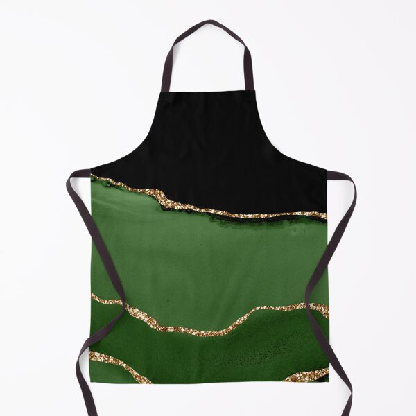 Item preview, Black Gold Glitter Green Agate designed and sold by FrshPaprieStdio.