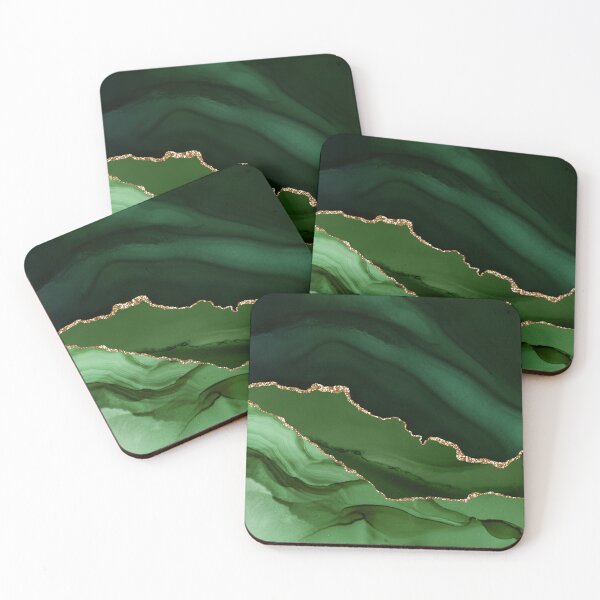 Item preview, Green agate with gold veining designed and sold by FrshPaprieStdio.