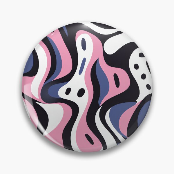 Item preview, Contemporary Elegance: Pink, Blue, Black and White Amorphous Design designed and sold by ColorfulVanilla.