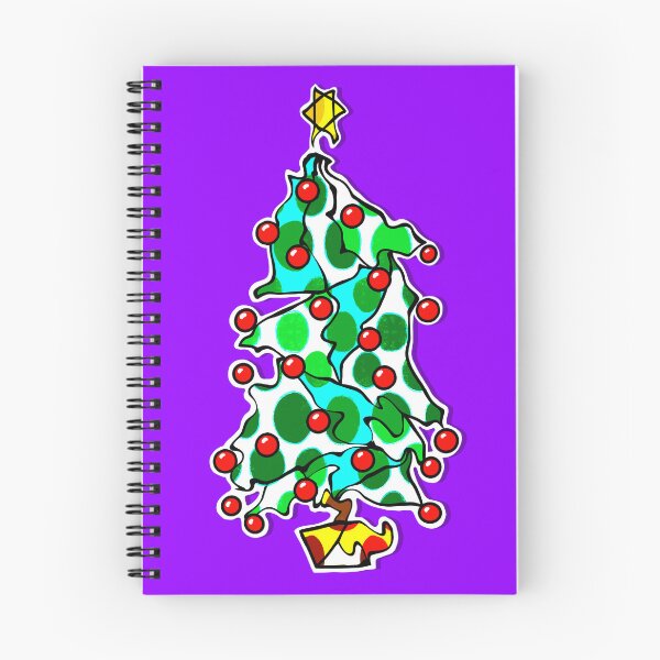 Item preview, "Go With The Flow Christmas Tree" | Purple Background designed and sold by LiseHoltArt.