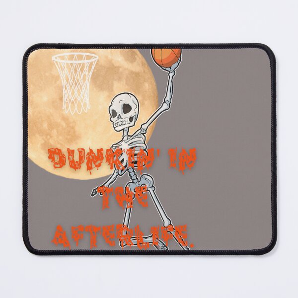 Item preview, Halloween Skeleton Slam Dunk: Journey to the Afterlife Moon with Skull Basketball Costume designed and sold by OminaArt.