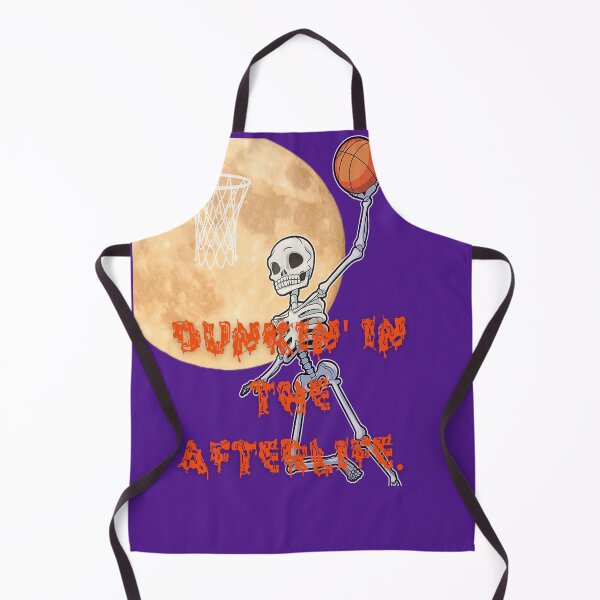 Item preview, Halloween Skeleton Slam Dunk: Journey to the Afterlife Moon with Skull Basketball Costume designed and sold by OminaArt.