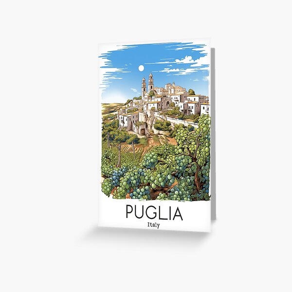 Item preview, A Vintage Travel Illustration of Puglia - Italy  designed and sold by GoodOldVintage.
